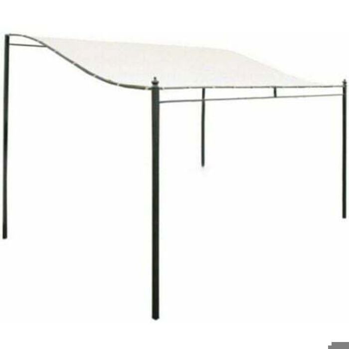 Toile de toit de rechange pour pavillon - PZCC - 3m x 2.6m - Toile 300D imperméable - Résistante à la déchirure - Blanc crémeux
