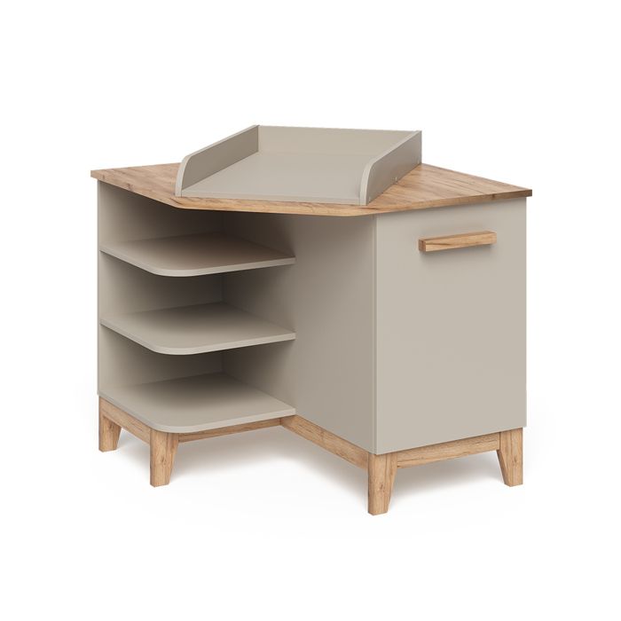 Table à langer Malia 85x85.2cm avec porte Cachemire/Chêne Artisan Vitalispa 58363 Table à langer Malia 85x85.2cm avec porte Cachemire/Chêne Artisan Vitalispa 58363