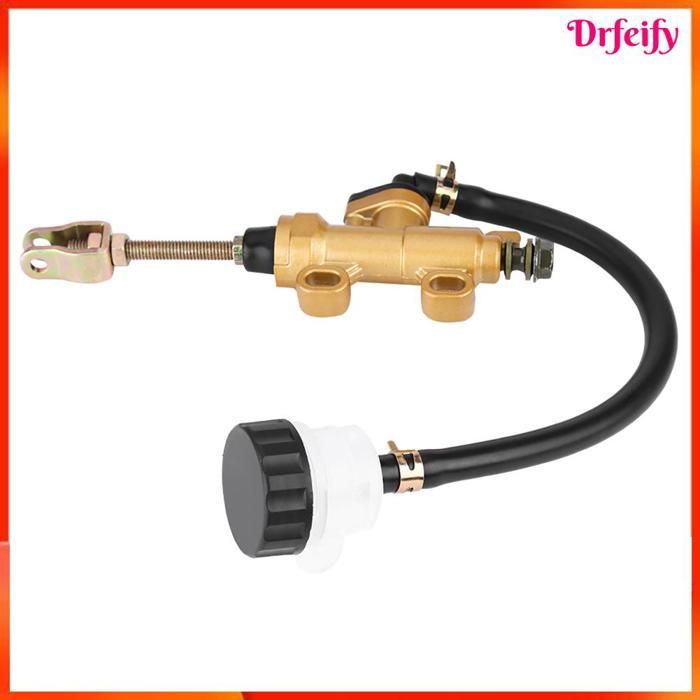 Akozon Pompe Universelle de Maître-cylindre de Frein à Pied Arrière avec Réservoir pour Moto Dirt Bike ATV