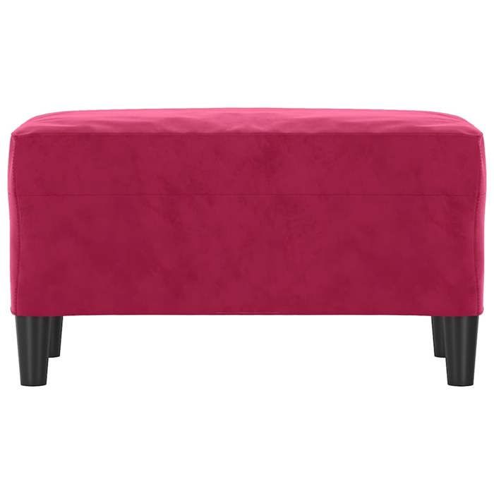 Banc Moderne/Bout de lit - JILI - 110 kg par siège - Siège/Banquette - Rouge bordeaux 70x35x41cm Velours 62871107191