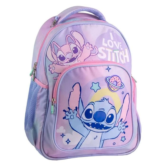 Sac à dos - CERDA - Disney Stitch - Illustration Stitch - Rose/violet - Bretelles réglables