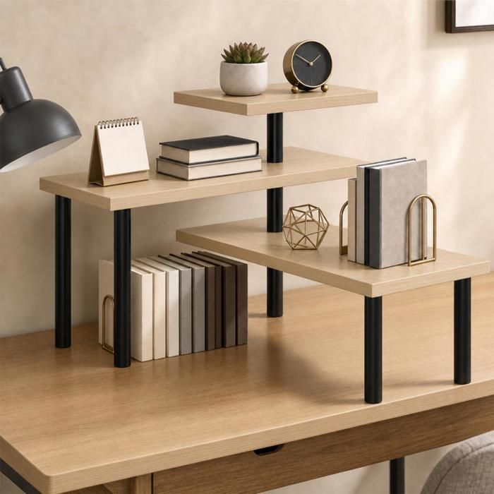 Support De Rangement Pour Plan De Travail-Rayonnage De Rangement Pour Bureau-Étagère De Rangement Pour Cuisine-OHMG-66*17.5*38cm