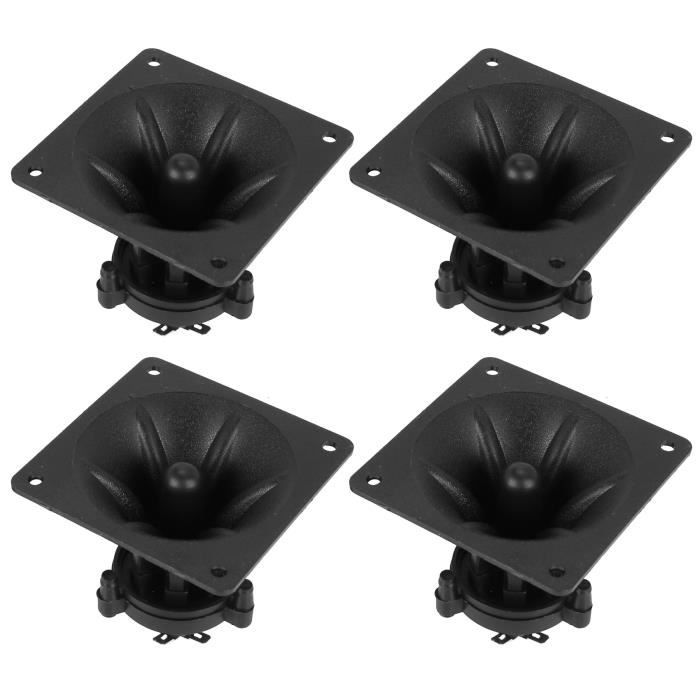 AOWINHIT 2 Pièces Haut-Parleurs Voiture Carrés 500W Tweeter Audio Plastique Noir - Son Fort Et Clair