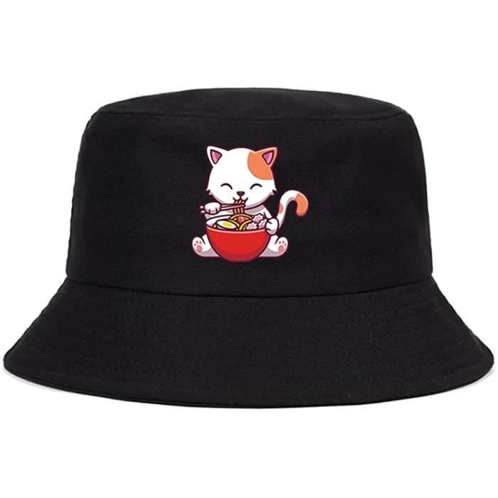 Chat Dessin Anime Chapeau Bob Coton Ete Chapeau De Pecheur Pour Femmes Hommes Chapeau De Seau Unisexe Chapeaux De Soleil Plage 1578 Cdiscount Pret A Porter
