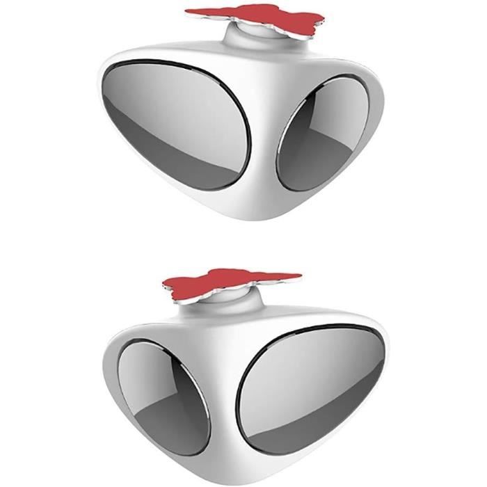 Rétroviseurs D'angle Mort Pour Voiture - 2 Pièces En Verre Véritable 360° Réglable - Adhésif 3M