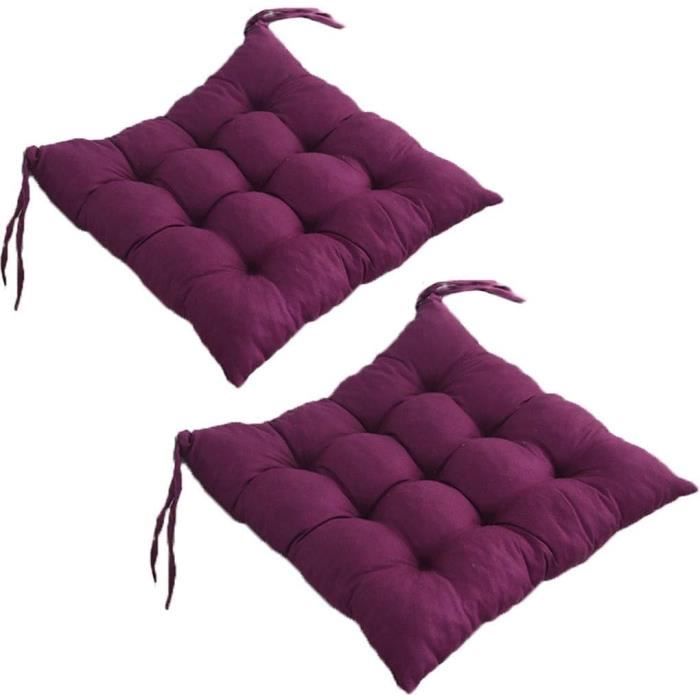 Lot De 6 Coussins De Chaise 40x40x5 Cm – Imprimé Limoni In Fiore, Liens Solides, Housse Amovible Lavable, Confort Moelleux Cuisine & Jardin