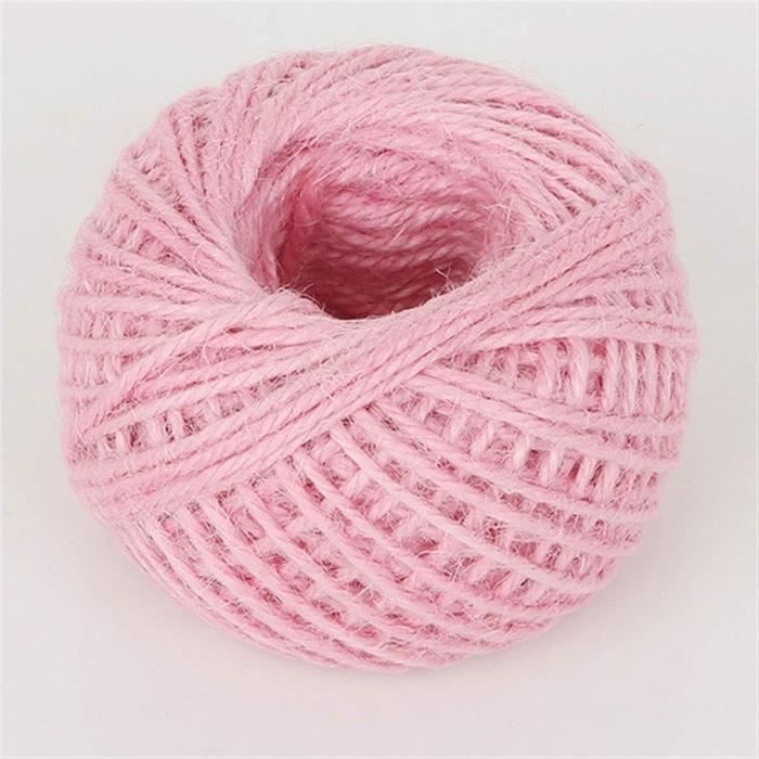 OfficeTree Ficelle Jute Pastel 2 Mm - Lot De 12 X 10 M Corde Multicolore Pastel Pour Macramé, Décoration, Jardinage Et Emballage Cadeaux