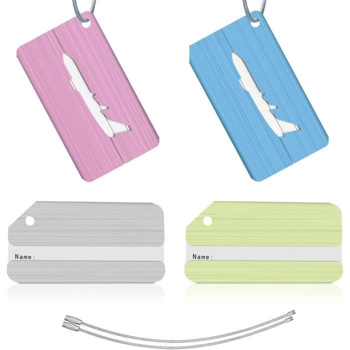 2 étiquettes à Bagages Silicone – Lettre R – Vert – Uxcell