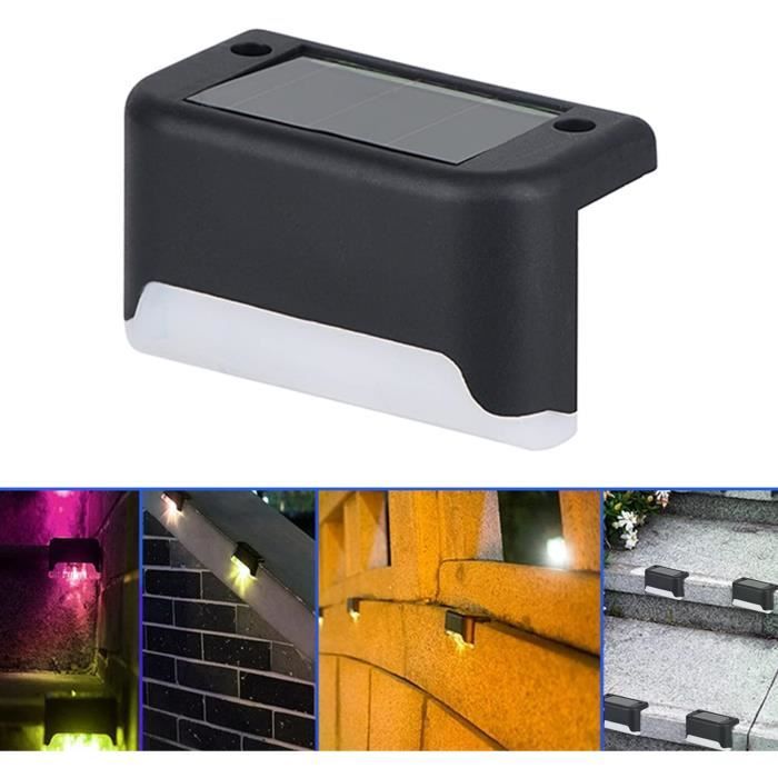 SHOP-STORY Pack 3 Lampes Solaires Gouttière – Éclairage LED Extérieur Automatique
