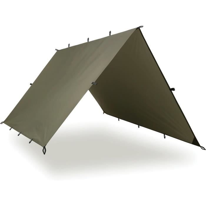 Wise Owl Outfitters Hamac Rain Fly – Bâche de camping imperméable avec piquets de tente et sac de transport, abri ultraléger pour la randonnée et l'ombre en plein air