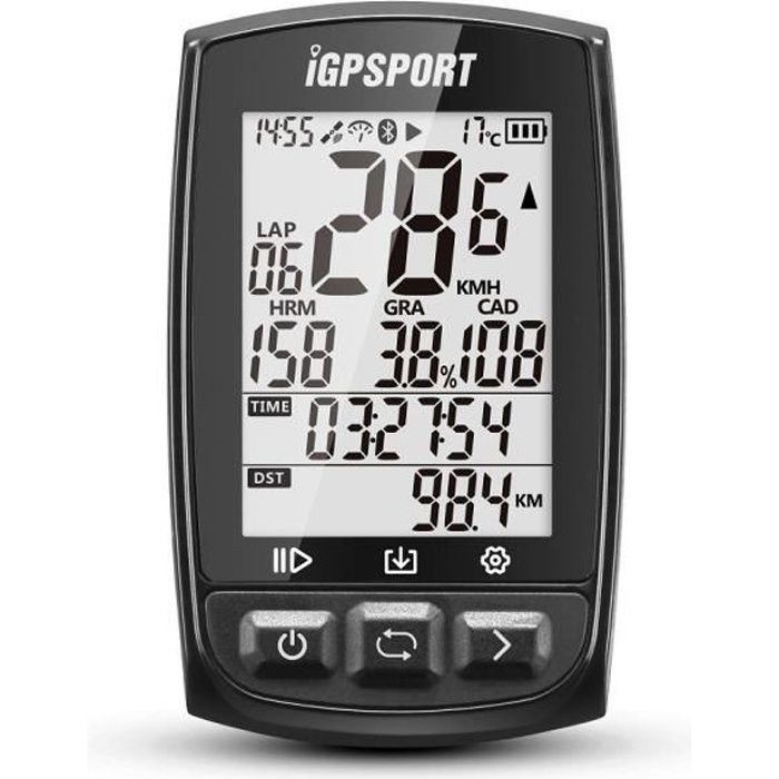 GPS Compteur vélo sans fils fonction ANT+ iGPSPORT iGS50E avec le