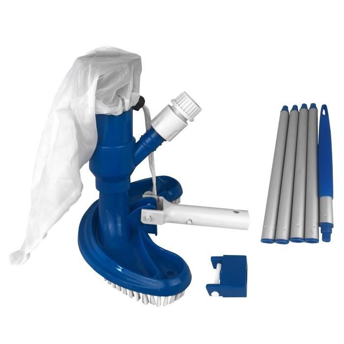 brosse aspirateur venturi semi lune avec tige telescopique pour piscine by well2wellness cdiscount jardin