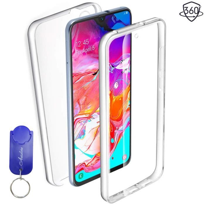 AURSTORE Custodia Protettiva 360° Per Xiaomi Redmi 9C (6.53 Pollici) - Rigida Posteriore E TPU Anteriore - Trasparente - 2