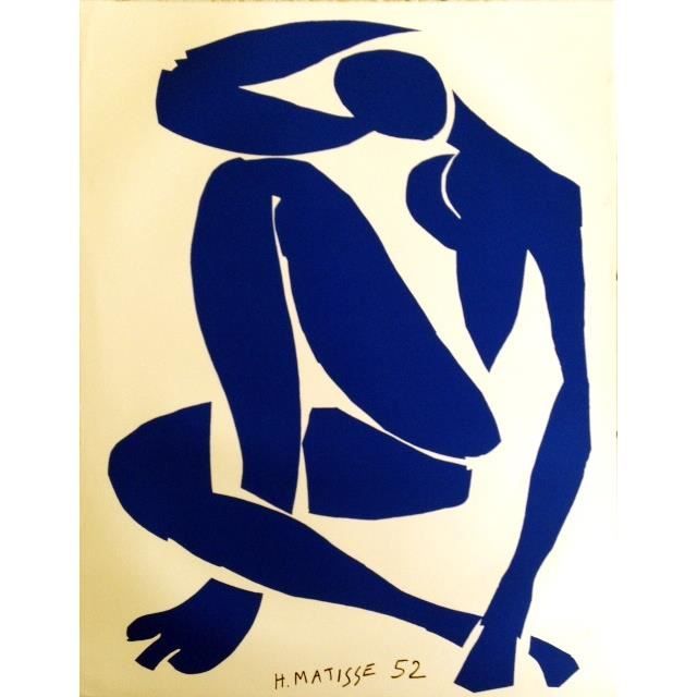 Henri Matisse Print Nu Bleu Poster Papiers Decoupes Poster 