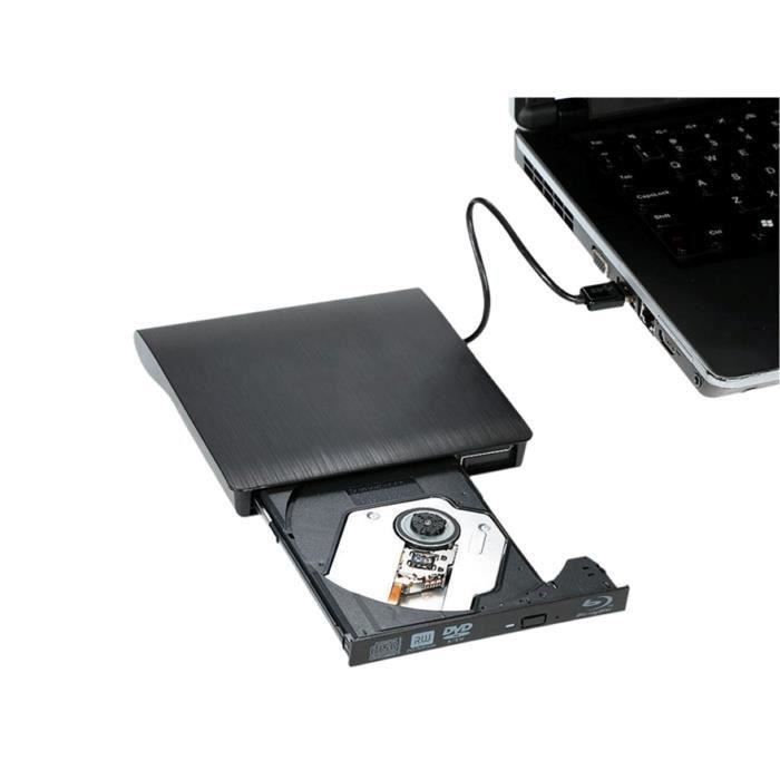 CABLING® Blu-Ray Combo Lecteur Externe USB 3.0 USB 2.0 Lecteur DVD