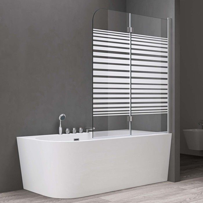 Paroi de baignoire verre - l70xH130cm