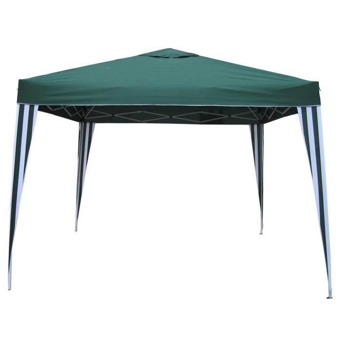 Tonnelle Pliable Montage Facile Pour Camping Barbecue Vert