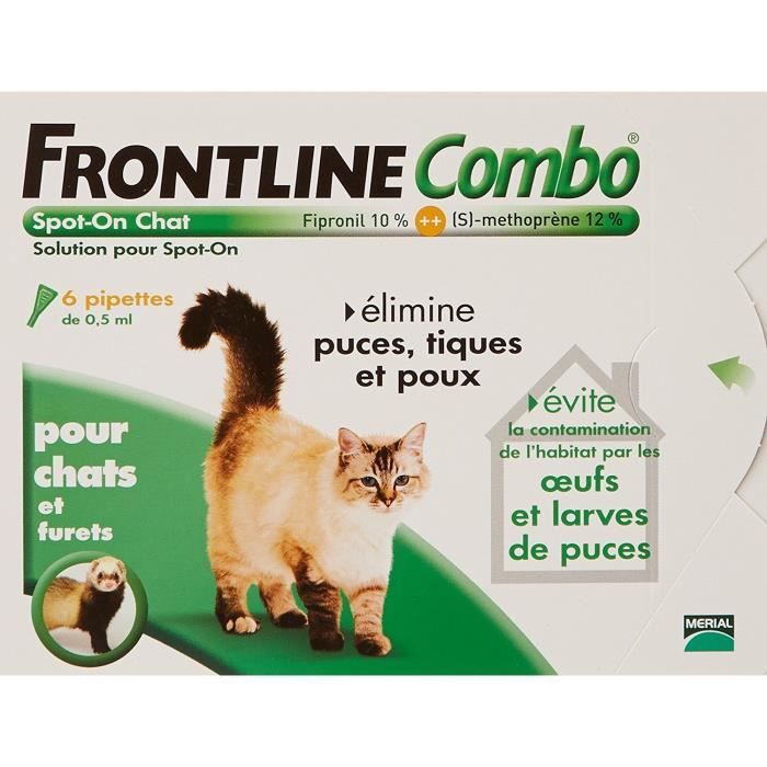 Comprime Anti Puce Pour Chat Frontline Combo Achat Vente Pas Cher