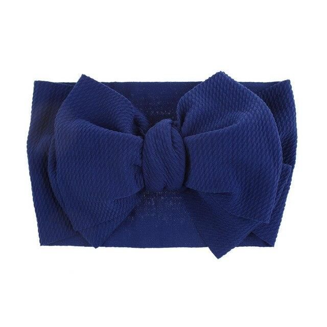 Bandeau En Coton A Gros Nœud Pour Bebe Et Fille Serre Tete Pour Enfant Turban Large Pour Nouveau Ne Bleu Profond Wl Cdiscount Au Quotidien