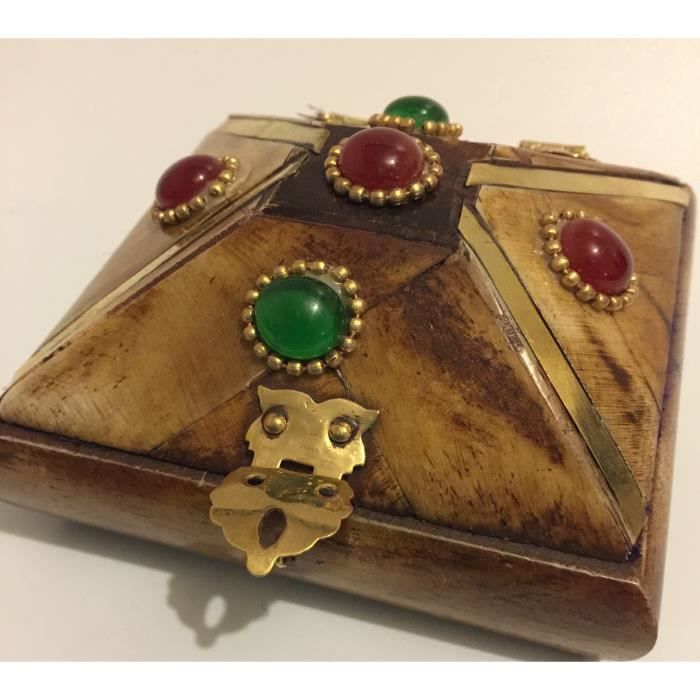 Boite A Bijoux 9x9cm Artisanat Du Maroc Achat Vente Boite A