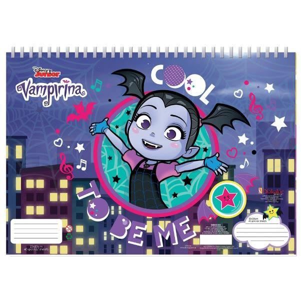 Diakakis Livre De Coloriage Vampirina Junior 33 Cm Papier Bleu 3 Parties Achat Vente Livre De Coloriage Cdiscount