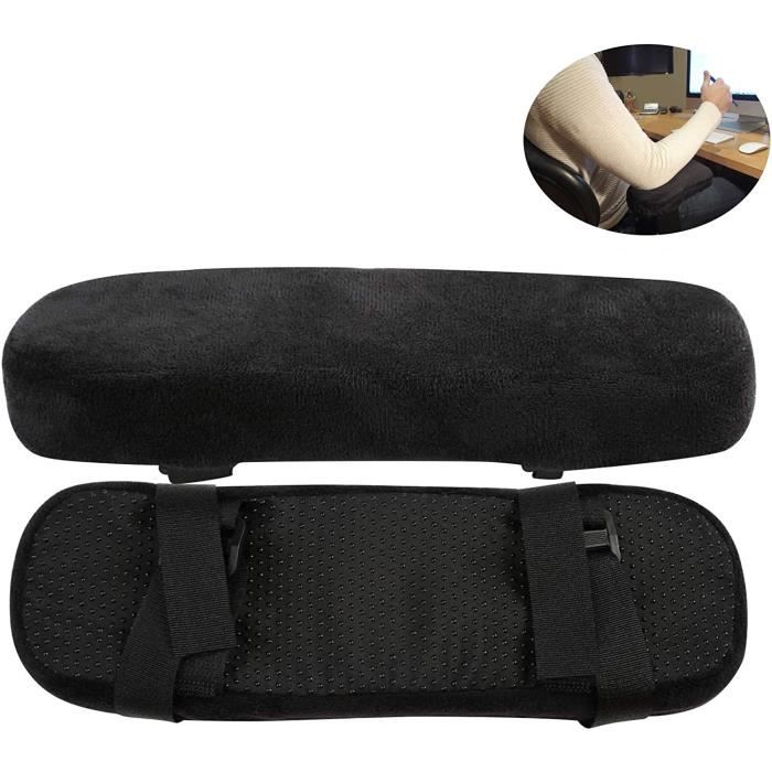 2 Coussinets D'Accoudoir Moelleux - Pour Chaises De Bureau | Soulage Les Coudes