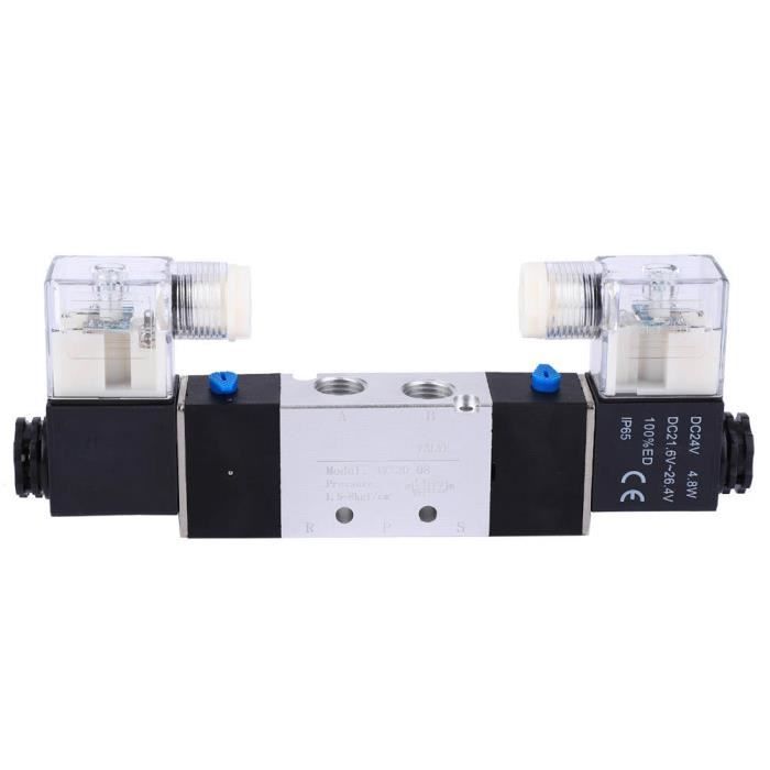Solenoide 12v Électrovanne Pneumatique Heschen 4V220-08 - 24VDC - PT1/4 - 5/2 Voies Electrovanne 5v Solenoide 12v Électrovanne Pneumatique Heschen 4V220-08 - 24VDC - PT1/4 - 5/2 Voies Electrovanne 5v