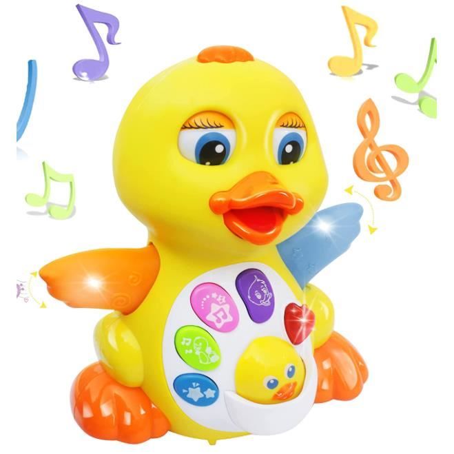 Jouets Musicaux Bebe Jouet Musical Bebe Canard Jouet Bebe Interactif D Apprentissage Avec Musique Et Lumieres Cdiscount Jeux Jouets
