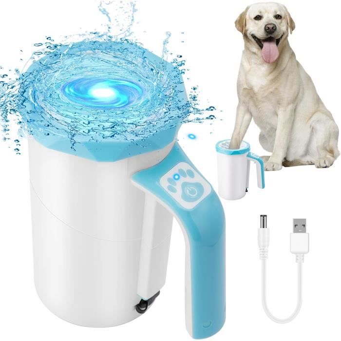 Nettoyeur De Pattes Pour Chien En Silicone - Avec 3 Serviettes - Portable, Doux - Code S, Bleu - 6