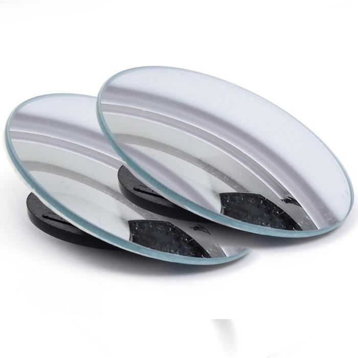 2 Miroirs De Circulation Convexes 24 Pouces – Grand Angle Pour Angles Morts, Sécurité Parking Et Route
