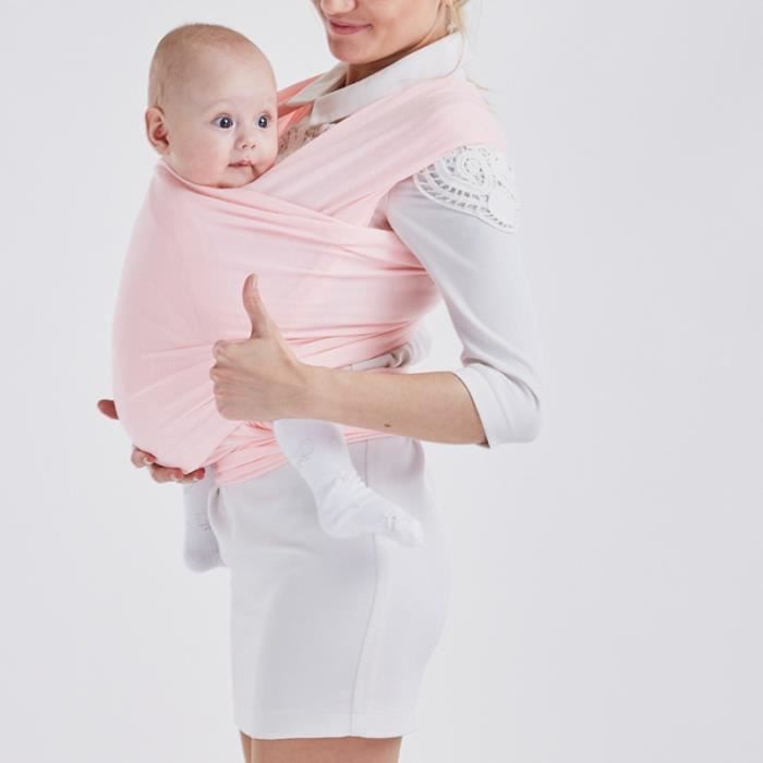 Echarpe de portage reglable Porte bebe Rose Cdiscount Puericulture Eveil bebe