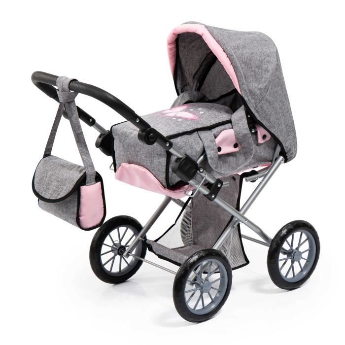 Poussette 3 en 1 - BAYER - City Star - Couffin amovible - Guidon réglable - Sac à bandoulière