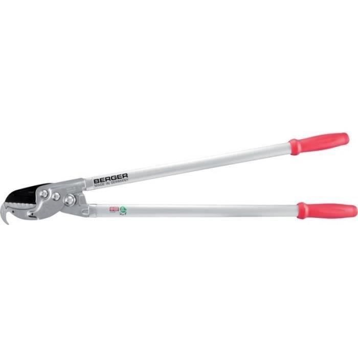 Coupe branches à enclume BERGER - Lame en acier chromé avec crochet - Ø de coupe 40 mm