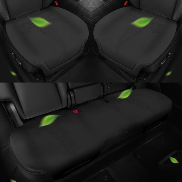 Lot De 2 Protections Dossier Siège Voiture Pour Tesla Model 3 - Similicuir 32x28 Cm - Neuf