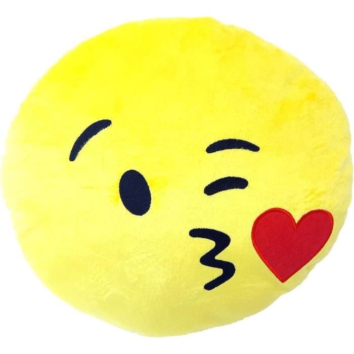 Peluche Coussin émoticône Emojis Famille - Jouet Doux Rembourré, Déco Chambre, Marque Sans Marque