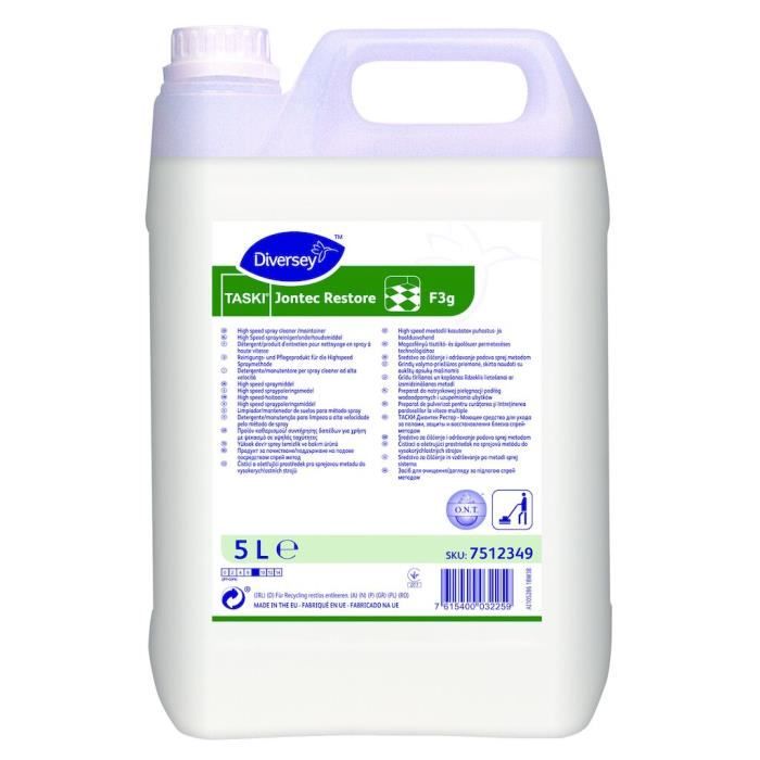 TASKI Jontec Restore F3g - 5L - Détergent/produit d'entretien pour nettoyage en spray à haute vitesse