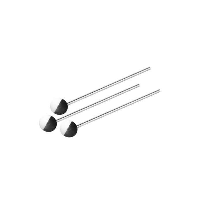 Lot De 4 Pailles Incurvées En Inox Avec Goupillon 24 Cm Fackelmann Bar Concept