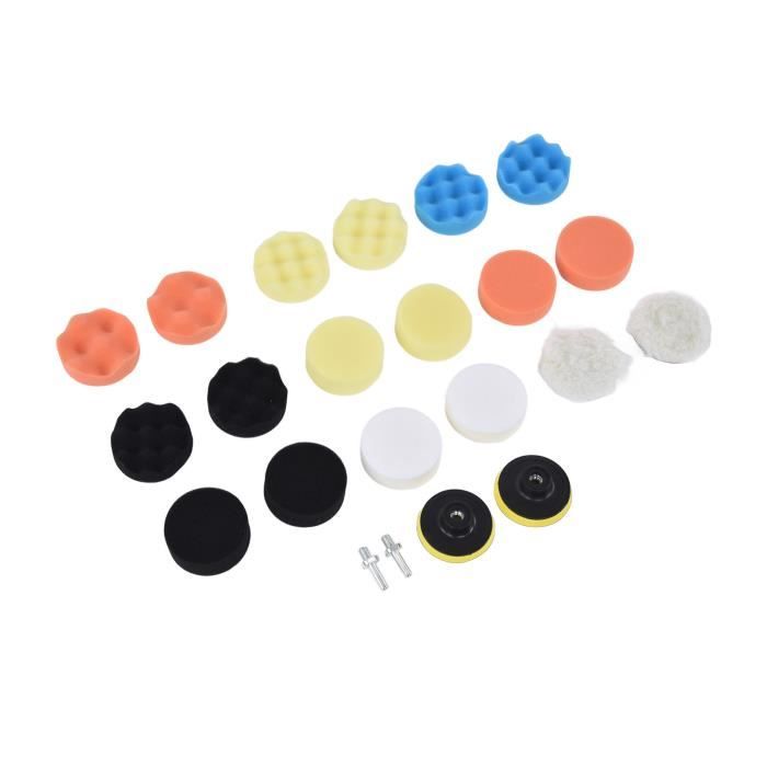 10 Tampons Polissage 3 Pouces (80 Mm) - Mousse à Poncer Pour Perceuse, Polisseuse Voiture, Détail - 11