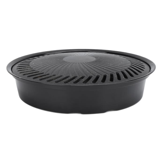 Bai42Ylou Pan De Gril à Barbecue Coréen, Plaque De Réchauffeur BBQ Rond