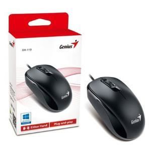 Souris optique filaire Genius DX-110 PS2 Noir – GENIUS – Souris – Filaire – Optique – Molette de défilement