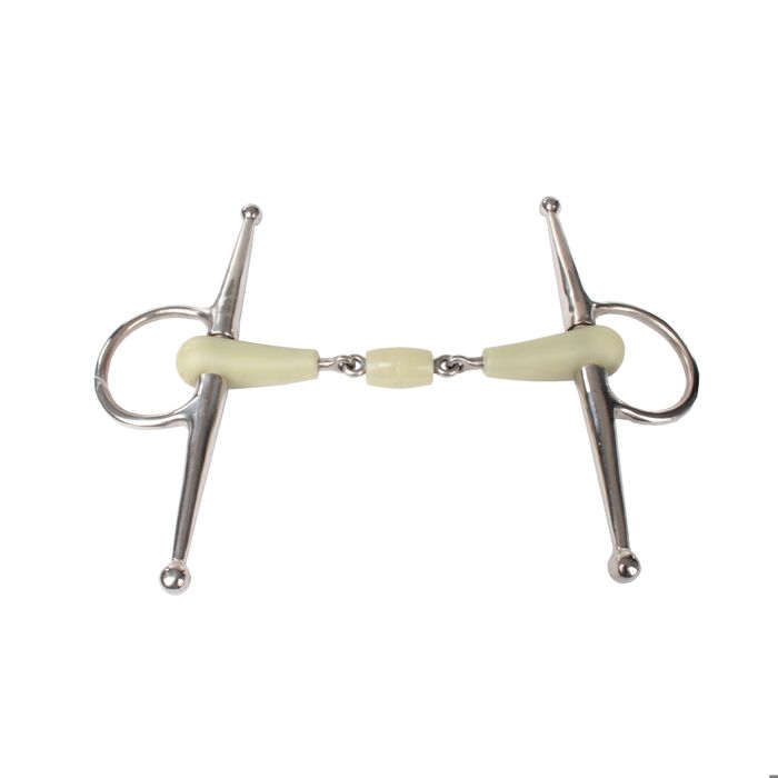 Mors De Snaffle Western Joue Lâche Inox 5 - Bouche Fine, Fer Doux, Neuf Showman