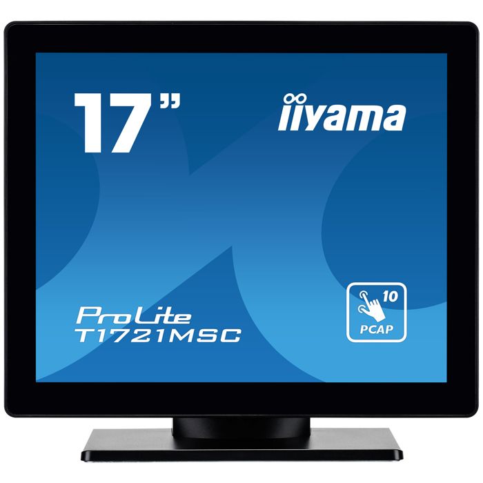 Ecran IIYAMA 17 dalle TN Tactile PCAP 10 points conception sans cadre 1280x1024 VGA HDMI USB 5ms 250cdm2 T1721MSC B2 Neuf - vue 5