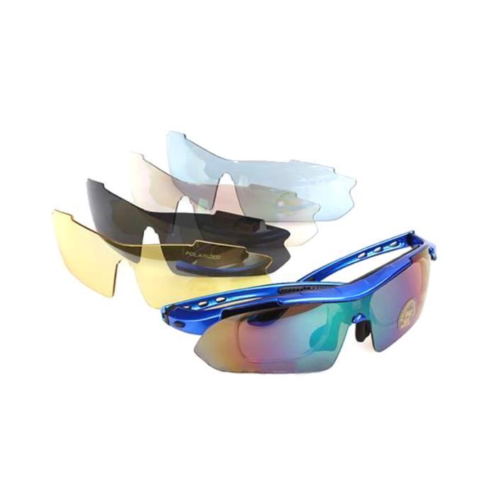 KINGSEVEN Lunettes de Cyclisme Polarisées pour Hommes Femmes Vélo Sport