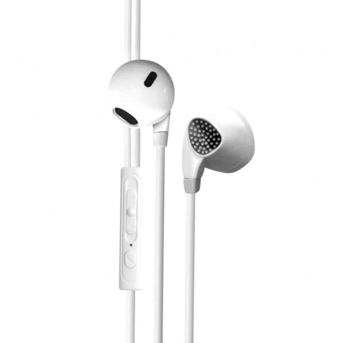Ecouteurs intra-auriculaires - KAORKA - Blanc - Micro intégré - Filaire - 35 mm