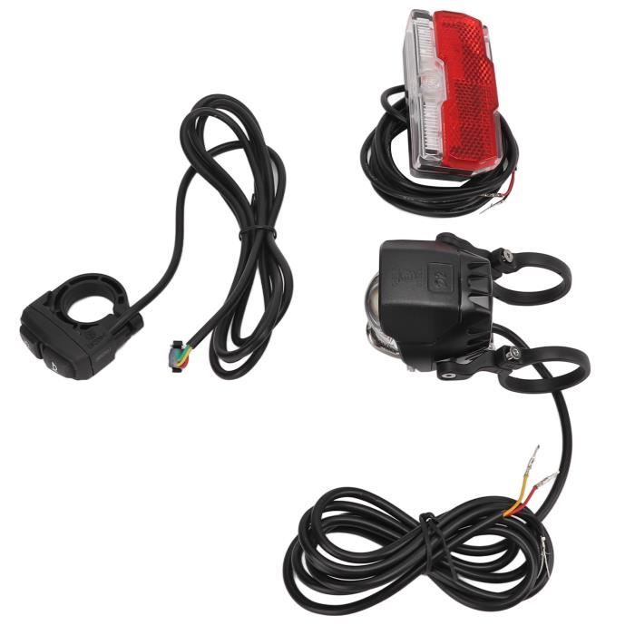 Feu avant et arrière pour vélo,ensemble de phares LED rechargeables USB Feu avant et arrière pour vélo,ensemble de phares LED rechargeables USB