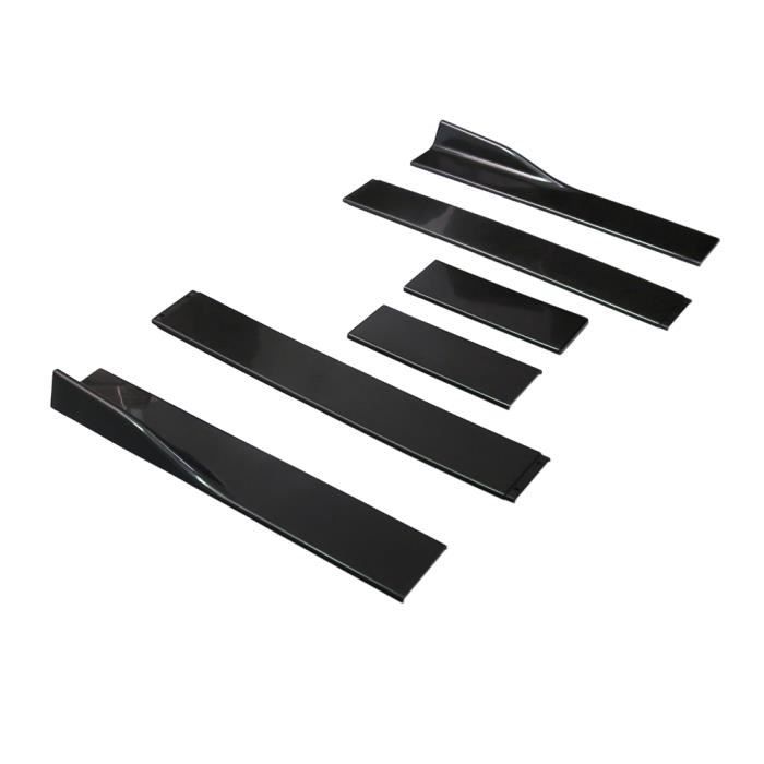 Jupes Latérales Universelles Pour Voiture - 2 Pièces, Plastique Noir Brillant - 45 Cm - Garnitures Bas De Caisse Aérodynamiques