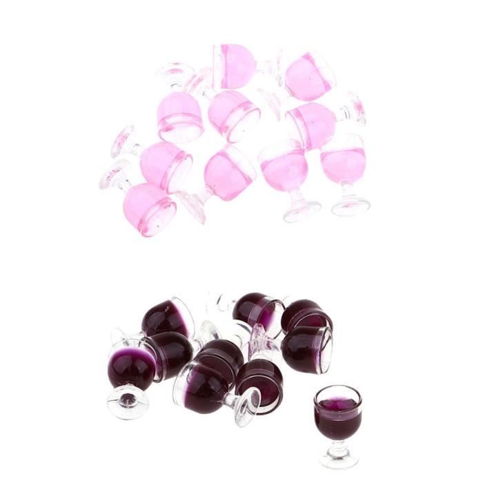 Meubles de Maison de Poupée Verres à Vin Gobelet Décoration pour 1:12 Meubles de Maison de Poupée Verres à Vin Gobelet Décoration pour 1:12
