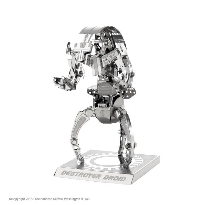 maquette métal - star wars : destroyer droid - métal earth - 1 pièce - gris - niveau intermédiaire