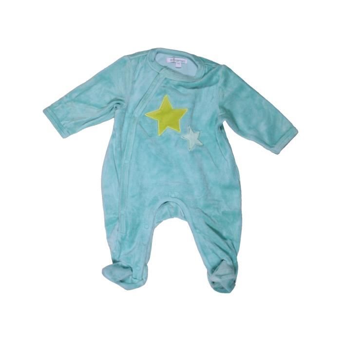 Pyjama 1 Piece Bebe Garcon Premaman 1 Mois Bleu Hiver Vetement Bebe Bleu Cdiscount Pret A Porter