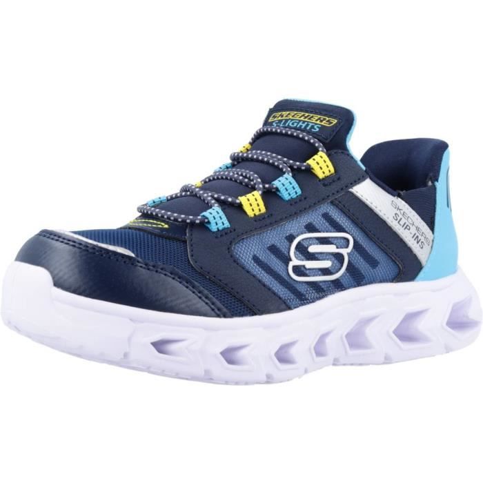 Chaussures SKECHERS SLIP-INS: HYPNO-FLASH 2.0 Bleu - Adulte - A élastique - Plat